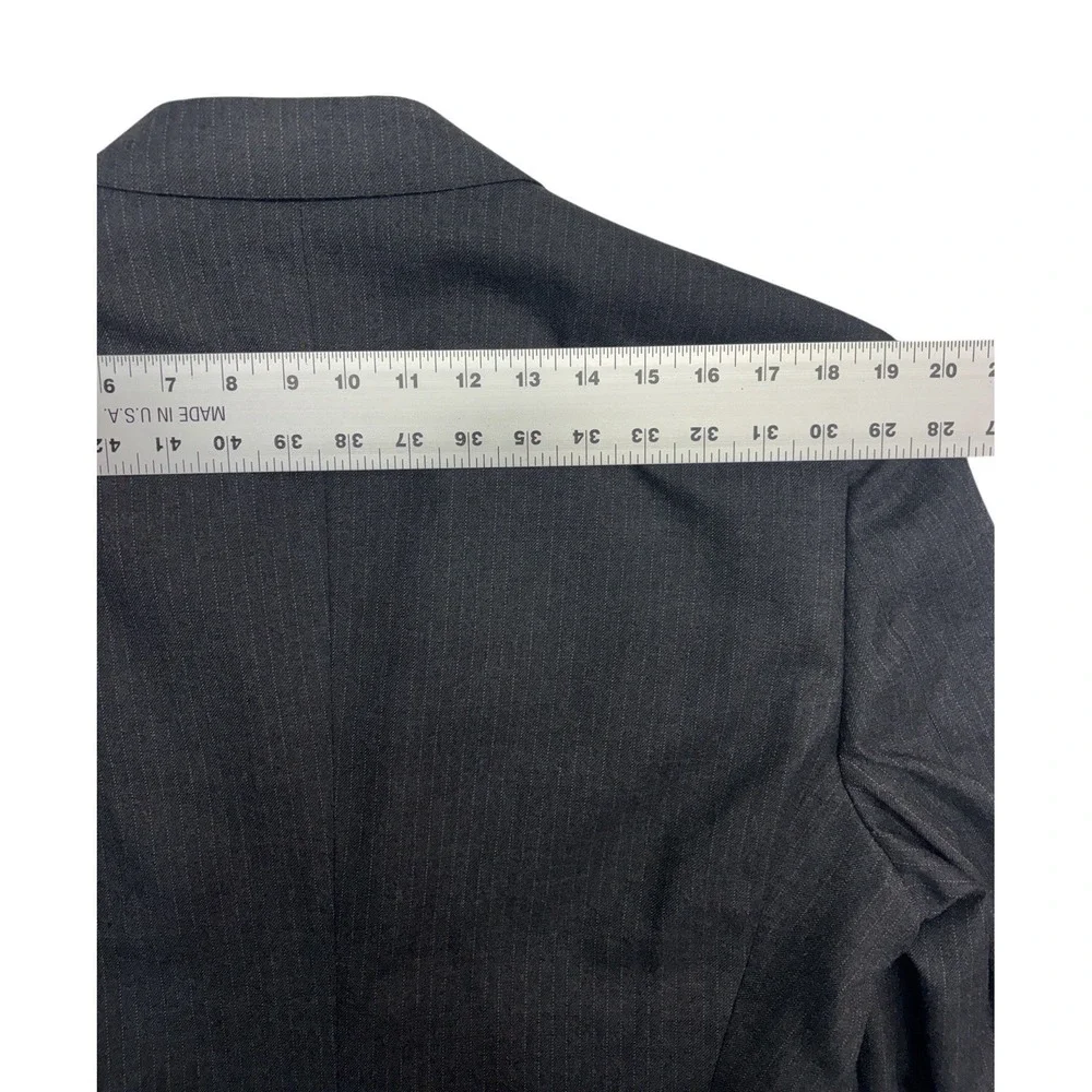 vtg Austin Reed 40R 34x30 Charcoal Pinstripe 3pc Pant Suit Wool USA Regentaire